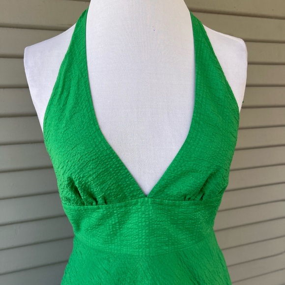 J.Crew Green Halter Midi Dress 💚 - Picture 3 of 3